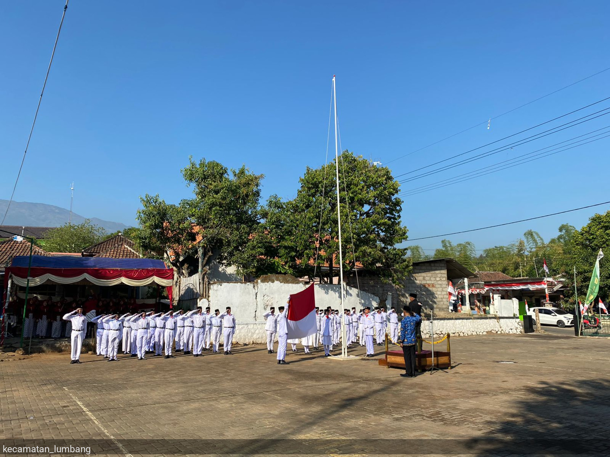 Upacara Kemerdekaan Republik Indonesia ke 79 Kecamatan Lumbang Kabupaten Pasuruan