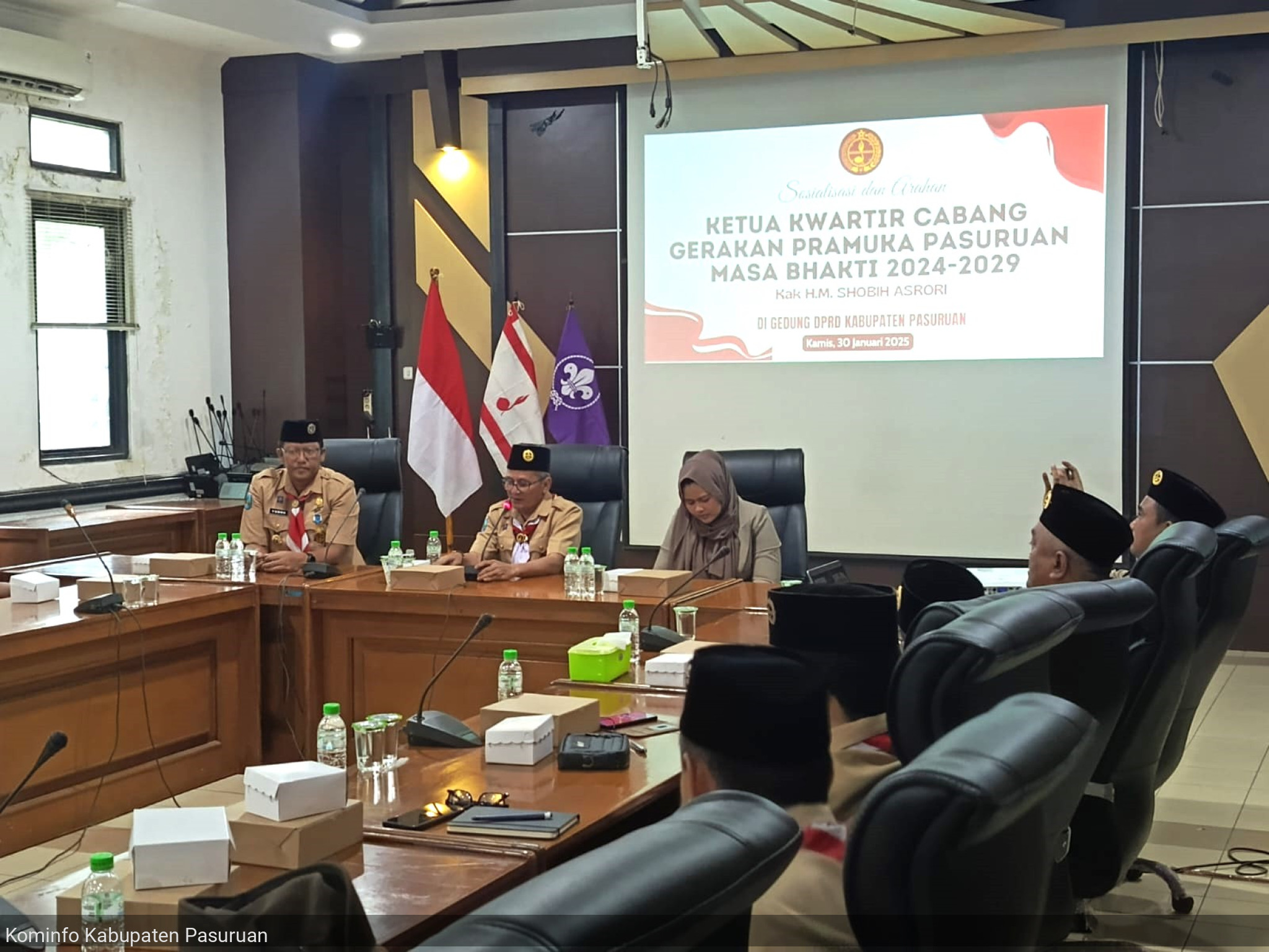 Sosialisasi dan Arahan Ketua Kwartir Cabang Gerakan Pramuka Pasuruan Masa Bhakti 2024 – 2029. Wakil Bupati Terpilih, Shobih Asrori : Pramuka adalah Simbol Gerakan Kepanduan