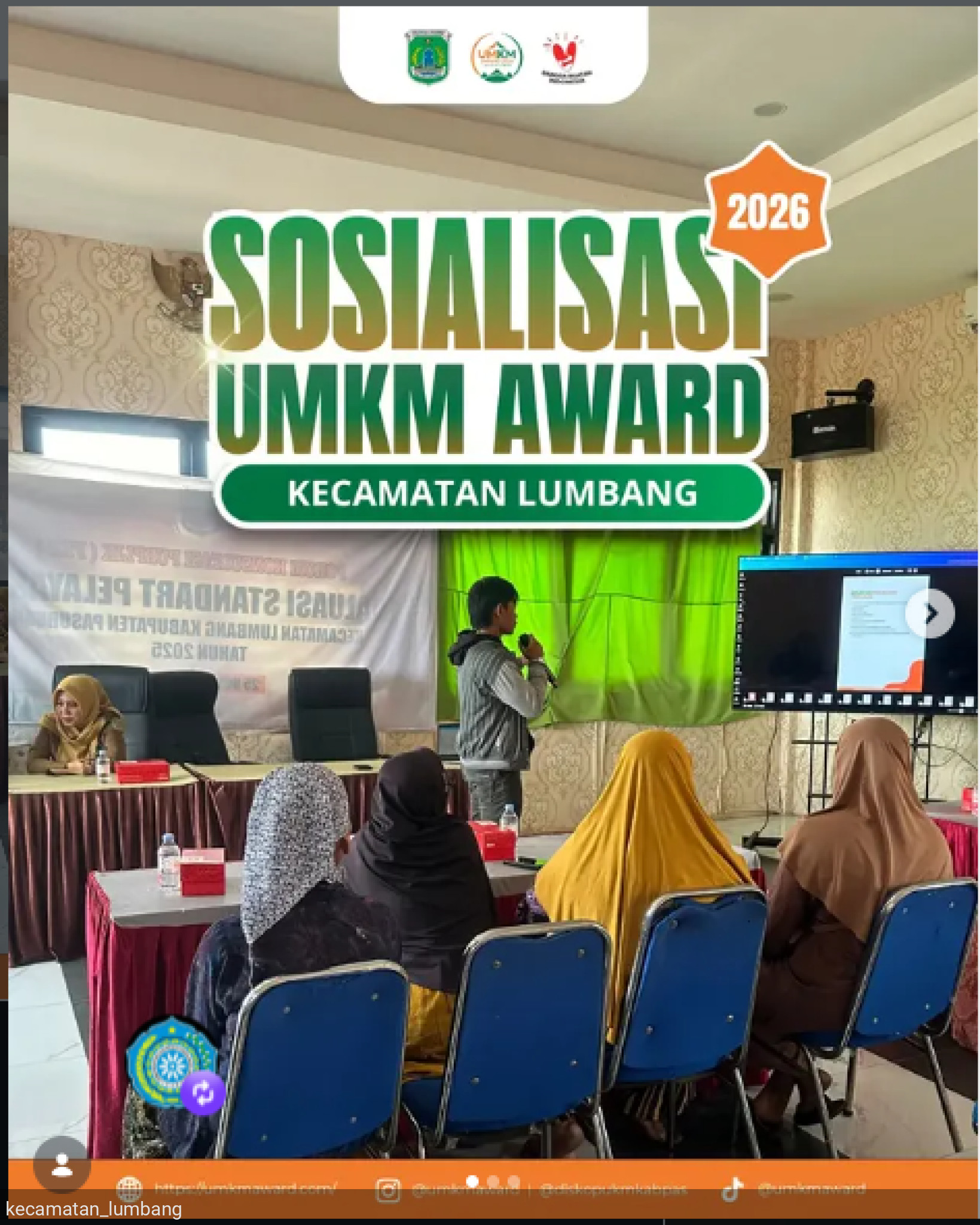 Sosialisasi UMKM Award 2026 Kecamatan Lumbang
