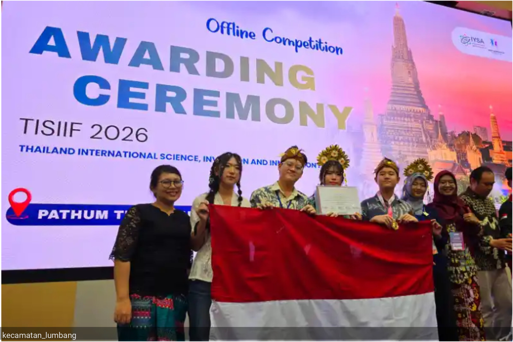 Membanggakan! Siswi SMAN 1 Lumbang Raih Medali Emas Riset Internasional di Thailand lewat Inovasi Pencegahan Kanker Kolon